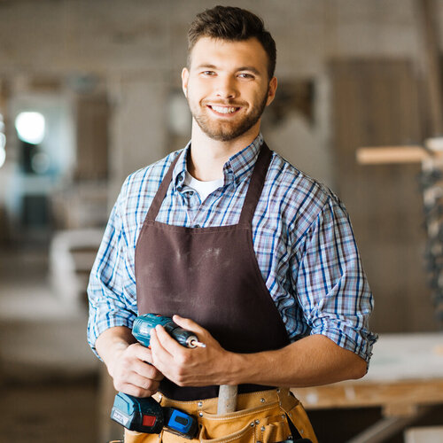 Un charpentier heureux